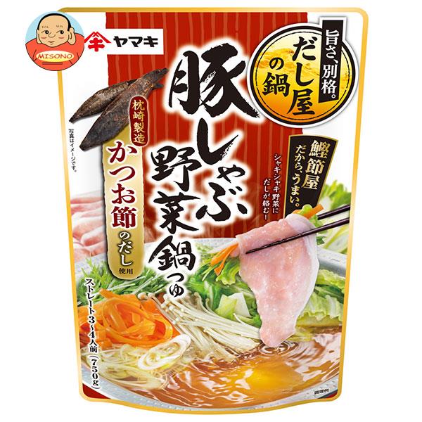 ヤマキ 豚しゃぶ 野菜鍋つゆ かつお 750g×12袋入