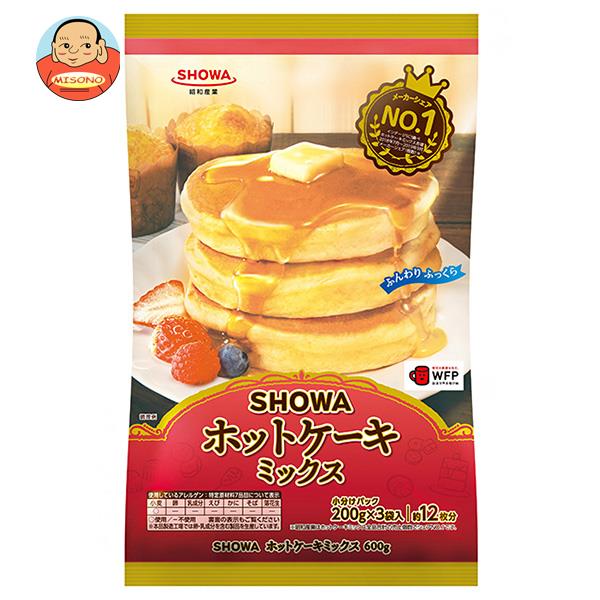 昭和産業 (SHOWA) ホットケーキミックス 600g(200g×3袋)×20袋入