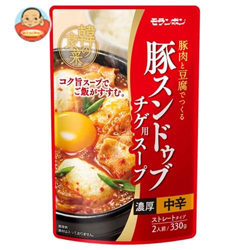 モランボン 韓の食菜 豚スンドゥブチゲ用スープ 330g×10袋入