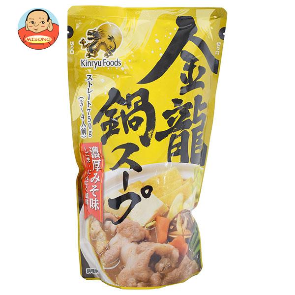 キンリューフーズ 金龍鍋スープ 濃厚みそ味 750g×10袋入