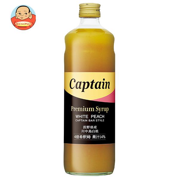 中村商店 キャプテンプレミアム 川中島白桃 600ml瓶×12本入