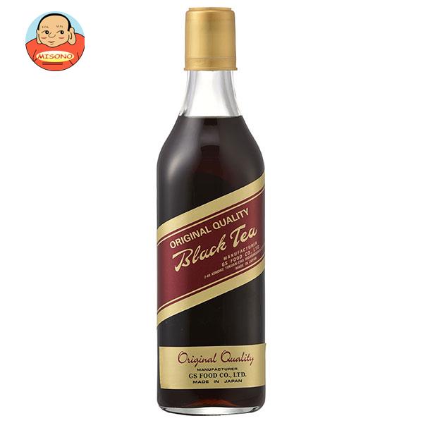 ジーエスフード GS ブラックティー 加糖 500ml瓶×12本入