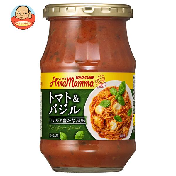 カゴメ アンナマンマ トマト＆バジル 330g瓶×12(6×2)本入