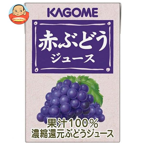 カゴメ 赤ぶどうジュース 100ml紙パック×36本入