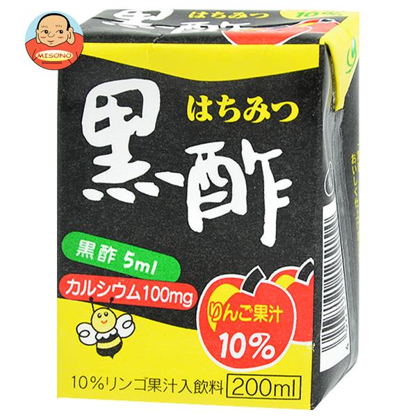 ヨーグルトン乳業 はちみつ黒酢 200ml紙パック×16本入