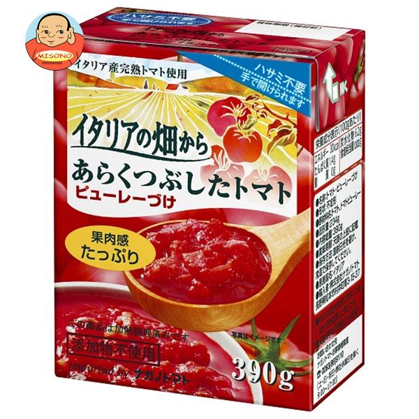 ナガノトマト イタリアの畑から あらくつぶしたトマト ピューレーづけ 390g×12箱入