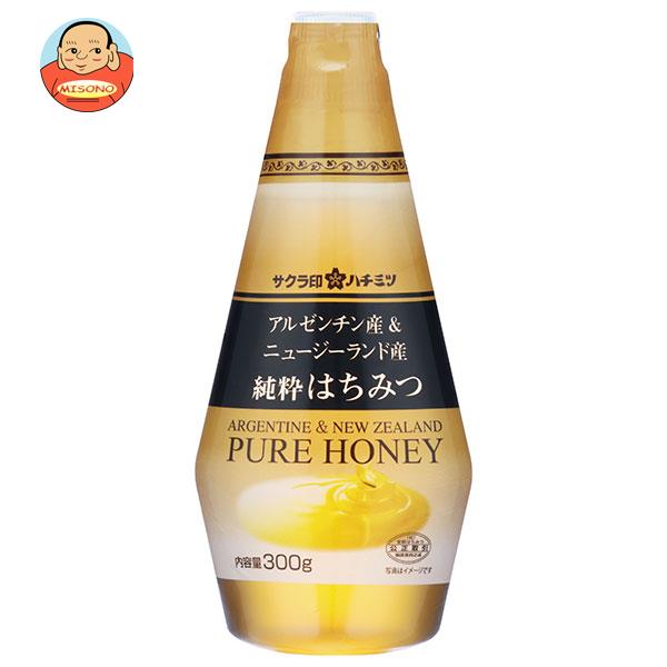 加藤美蜂園 サクラ印 アルゼンチン産＆ニュージーランド産純粋はちみつ 300g×12本入