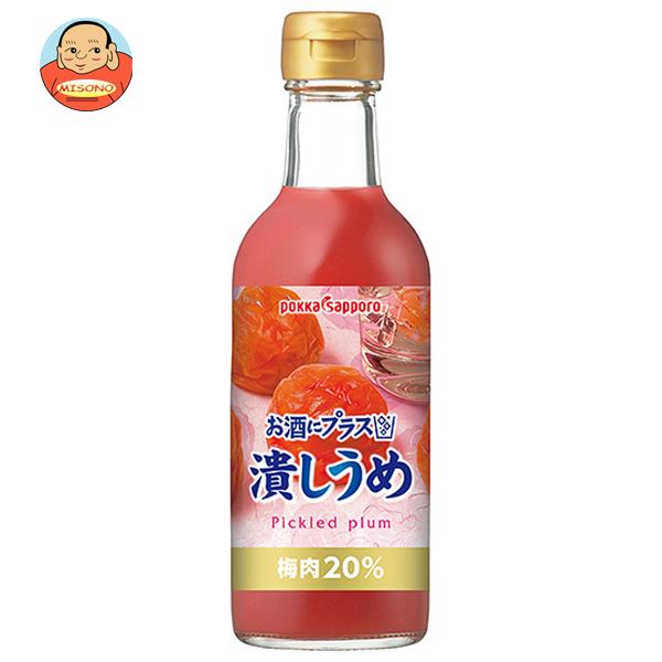ポッカサッポロ お酒にプラス 潰しうめ 300ml瓶×12本入