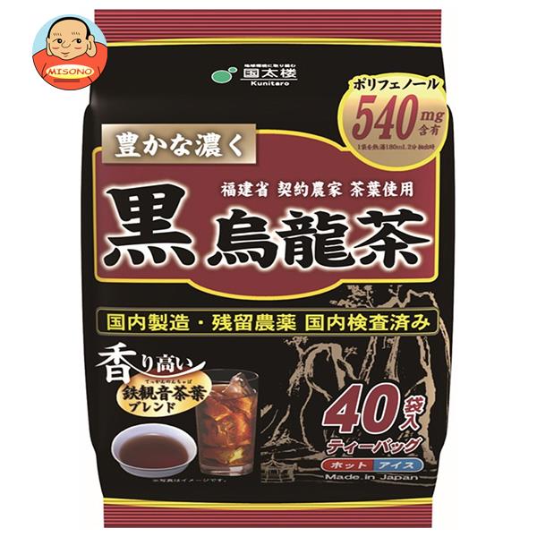 国太楼 豊かな濃く 黒烏龍茶 (5g×40袋)×12箱入