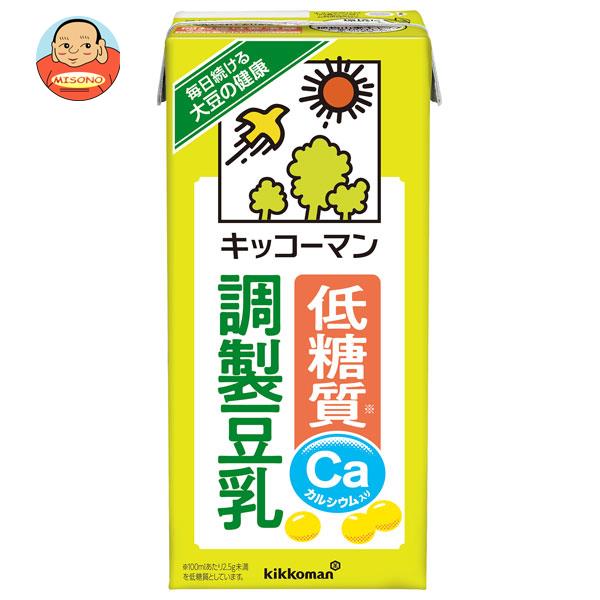 キッコーマン 低糖質 調製豆乳 1000ml紙パック×12(6×2)本入