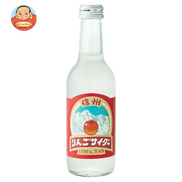 友桝飲料 信州りんごサイダー 245ml瓶×24本入