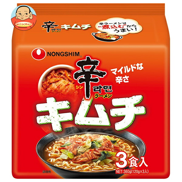 農心ジャパン 辛ラーメン キムチ 3食パック×12袋入