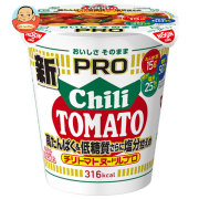 日清食品 カップヌードルPRO 高たんぱく&低糖質さらに塩分控えめ チリトマトヌードル 80g×12個入