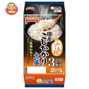 テーブルマーク ふくもち食感 国産こしひかり 大盛ごはん 3食パック (250g×3個)×8袋入
