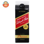 ジーエスフード GS ブラックティー プレミアム 500ml紙パック×12本入