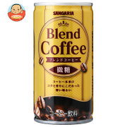 サンガリア ブレンドコーヒー 微糖 185g缶×30本入