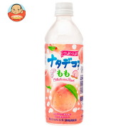サンガリア つぶつぶナタデココ入り もも 500mlペットボトル×24本入