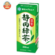 雪印メグミルク 静岡緑茶 200ml紙パック×18本入