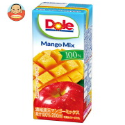 雪印メグミルク Dole(ドール) マンゴーミックス 100% 200ml紙パック×18本入