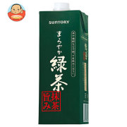 サントリー まろやか緑茶 抹茶の旨み 1L紙パック×6本入