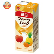 毎日牛乳 毎日フルーツミルク 200ml紙パック×24本入