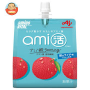 味の素 アミノバイタルami活 ゼリードリンク 朝のライチ味 180gパウチ×24本入