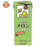 キッコーマン 豆乳飲料 メロン 200ml紙パック×18本入