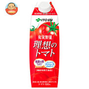 伊藤園 理想のトマト(屋根型) 1L紙パック×12(6×2)本入