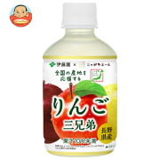 伊藤園 ニッポンエール 長野県産りんご三兄弟 280gペットボトル×24本入