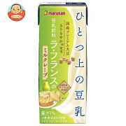 マルサンアイ ひとつ上の豆乳 豆乳飲料 ラ フランス の ミルクレープ 200ml紙パック×24本入