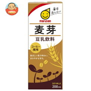 マルサンアイ 豆乳飲料 麦芽 200ml紙パック×24本入