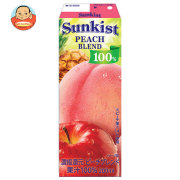森永乳業 サンキスト 100%ピーチブレンド 200ml紙パック×24本入