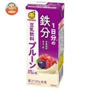 マルサンアイ 1日分の鉄分 豆乳飲料 プルーンmix 200ml紙パック×24本入