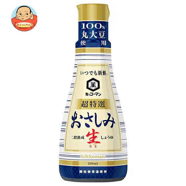 キッコーマン いつでも新鮮 おさしみ 生しょうゆ 200ml×6本入
