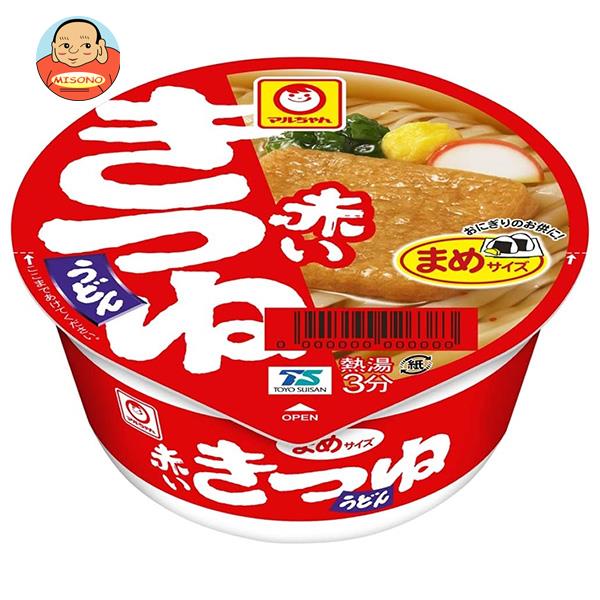 東洋水産 マルちゃん 赤いまめきつねうどん(西向け) 41g×24(12×2)個入