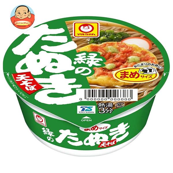 東洋水産 マルちゃん 緑のまめたぬき天そば（西向け） 45g×24(12×2)個入