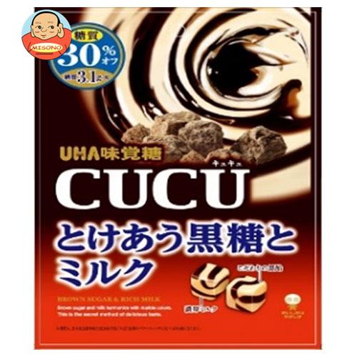 UHA味覚糖 CUCU(キュキュ) とけあう黒糖とミルク 80g×6袋入