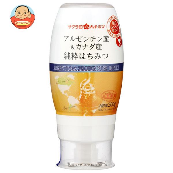 加藤美蜂園 サクラ印 アルゼンチン産＆カナダ 産純粋はちみつ 200g×12本入