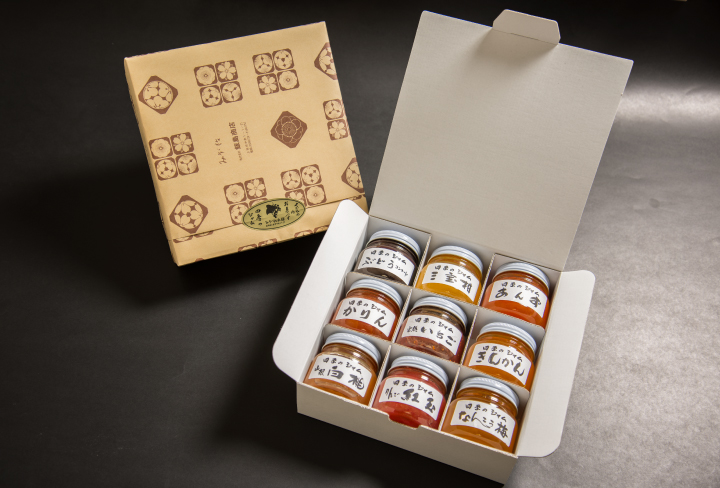 冬ギフト　小瓶９本　白　り　梅　か　長　金　ぶ　三　杏