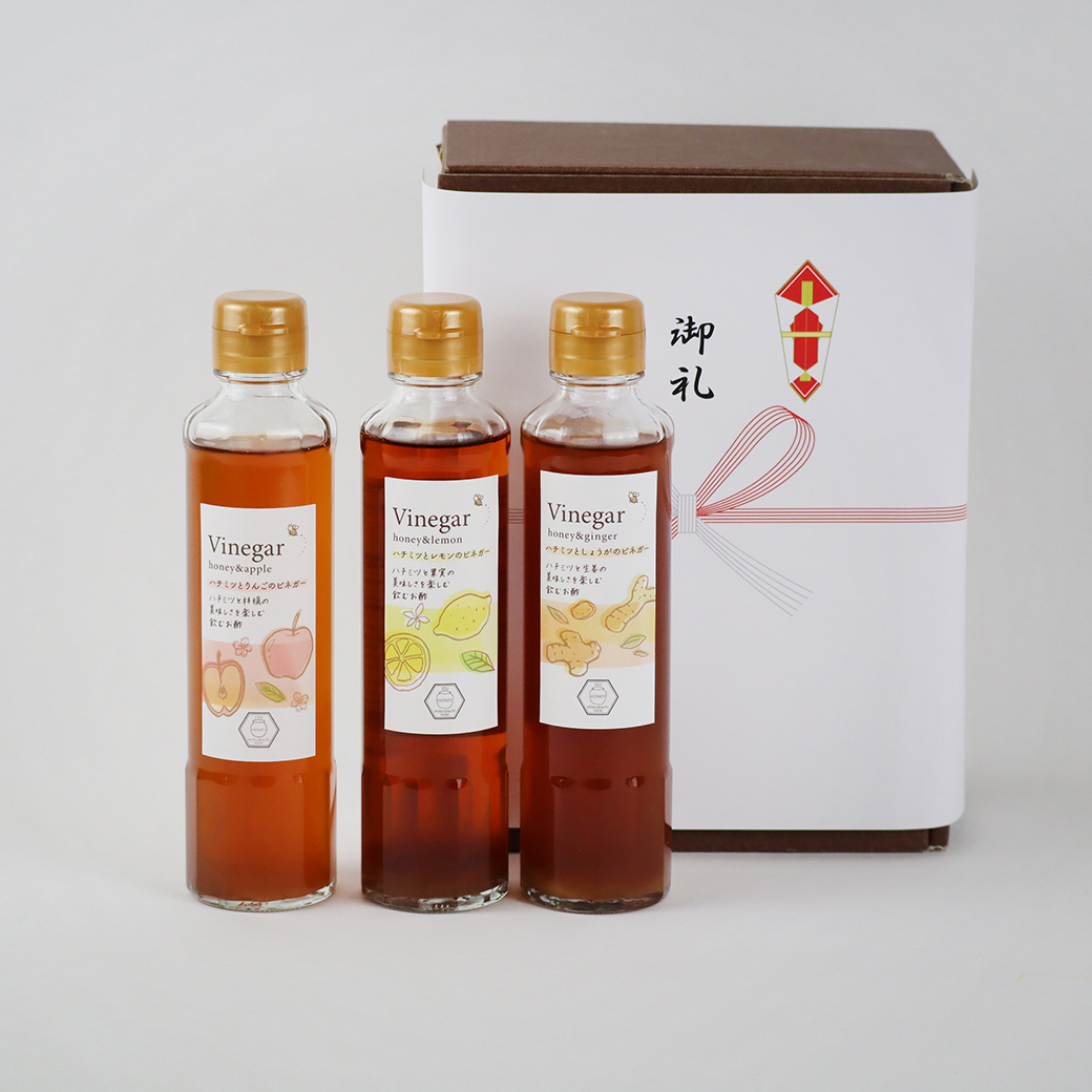 根付け　蜂に果実 国産蜂蜜 6種(レンゲ・アカシア・クローバー・リンゴ