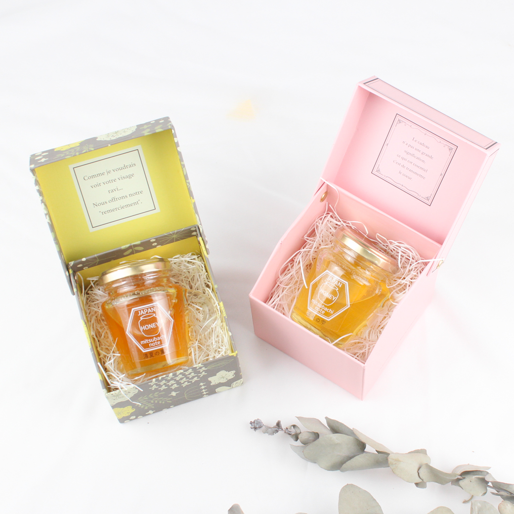 ギフト用ボックス 1本用 ピンク・花柄