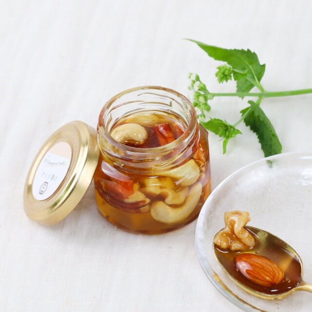 お試しハチミツ　70g　ナッツ漬け