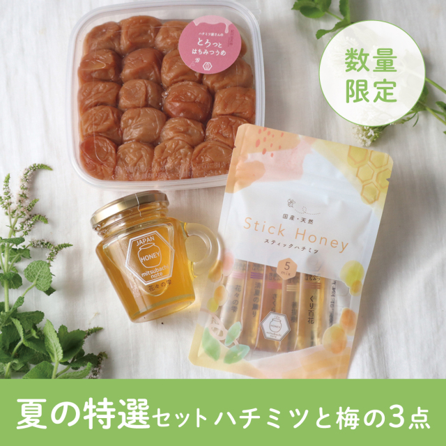 うめ 人気のハチミツ 3点