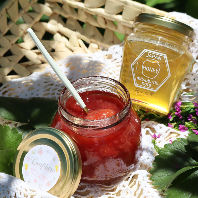 苺木曜②はちみつさん専用 再入荷】ハチミツと苺のコンフィチュール みつばちのーと