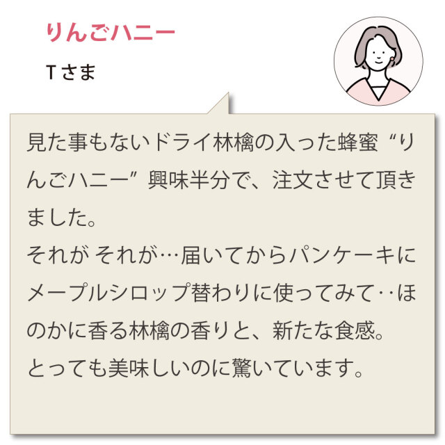 りんごハニーお客様の声