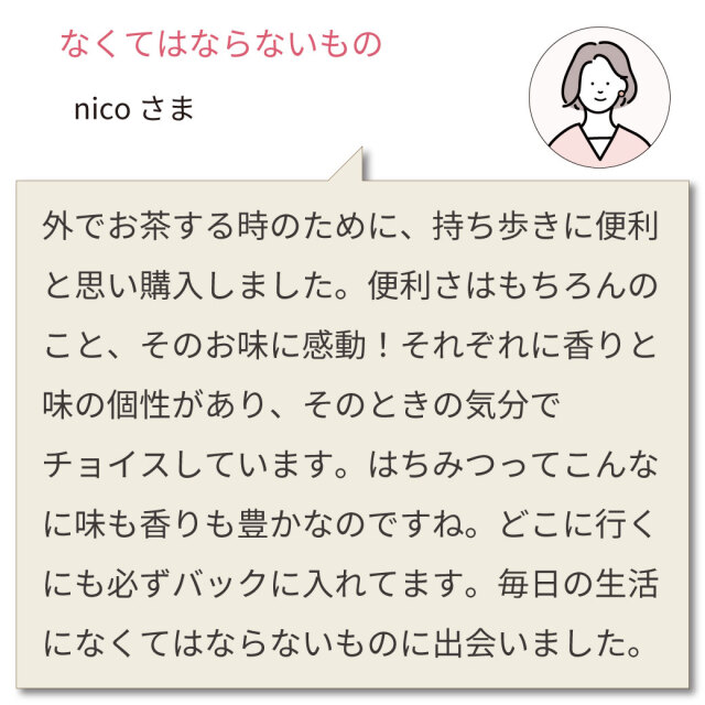 12/18(木)以降発送】3種ミックス スティック みつばちのーと