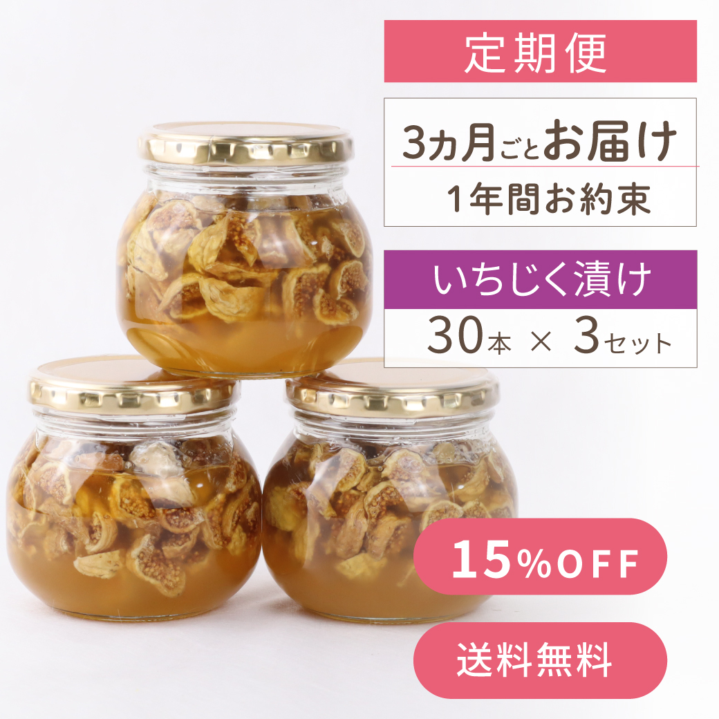 定期便】 お届け1年間お約束 [3か月毎お届け]イチジク漬け