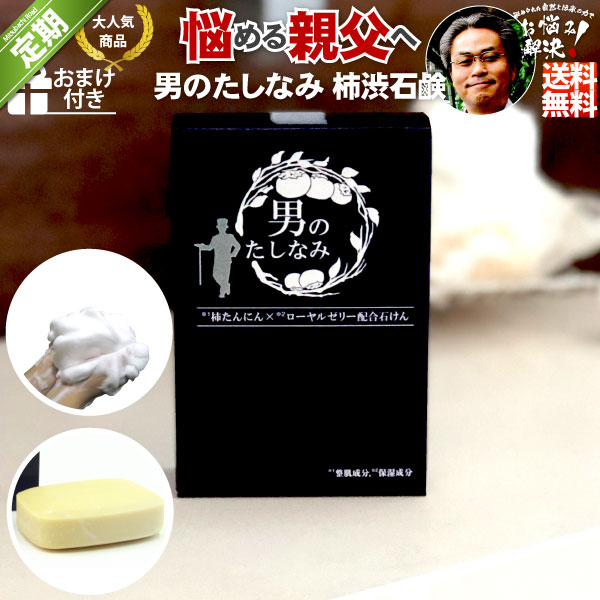 ＜定期購入＞柿渋石鹸 男のたしなみ （100g）【送料無料】