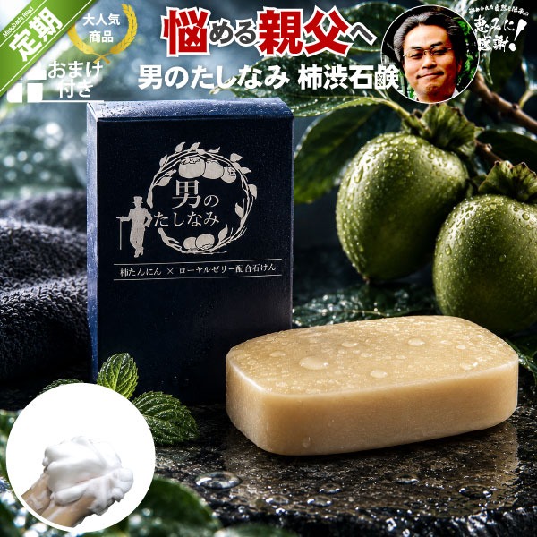 ＜定期購入＞柿渋石鹸 男のたしなみ （100g）【送料無料】