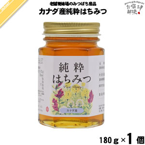 【終売】カナダ産純粋はちみつ 瓶入 （180g）【5250円以上で送料無料】